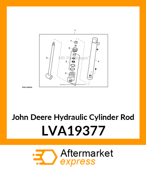 ROD, HYDRAULIC CYLINDER LVA19377