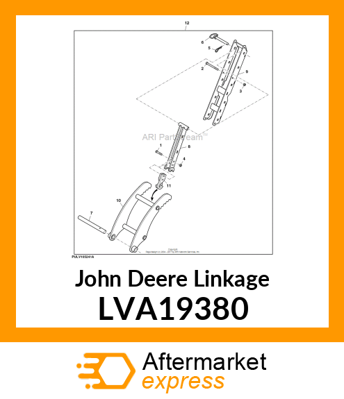 WELDMENT, THUMB RAIL LVA19380