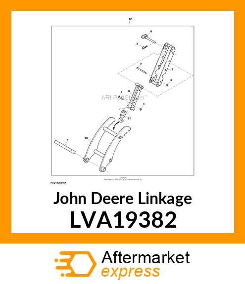 WELDMENT, THUMB RAIL LVA19382