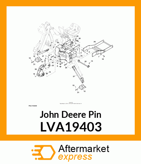 PIN, SWING PIVOT LVA19403