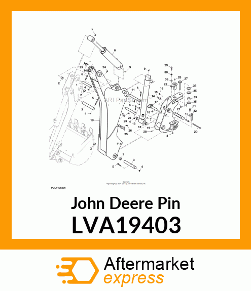 PIN, SWING PIVOT LVA19403