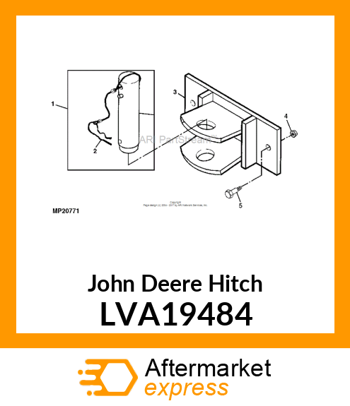 HITCH, FRONT TOW LVA19484