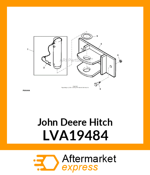 HITCH, FRONT TOW LVA19484