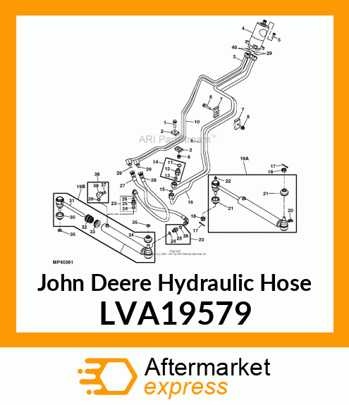 HYDRAULIC HOSE, HOSE, HYDRAULIC STE LVA19579