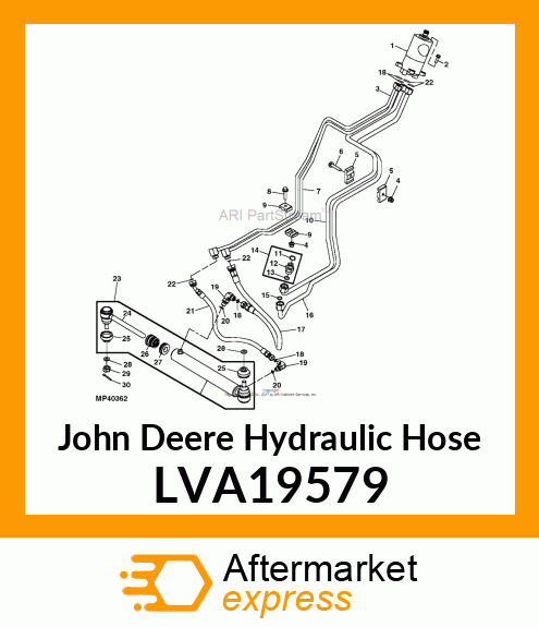 HYDRAULIC HOSE, HOSE, HYDRAULIC STE LVA19579