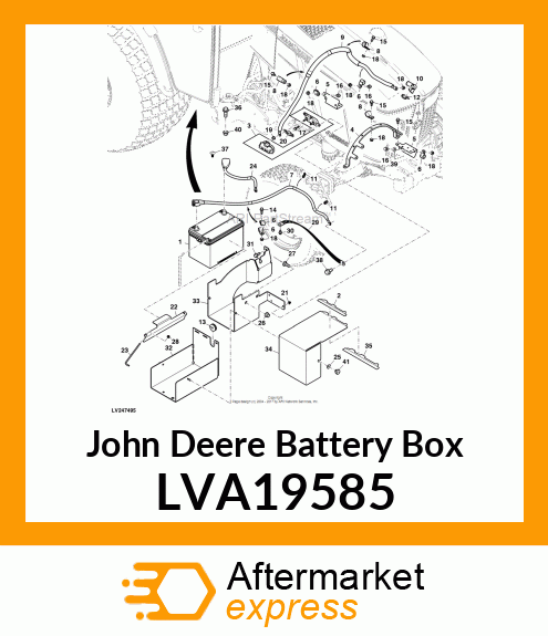 COVER, BATTERY BOX LVA19585