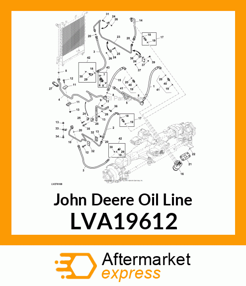 OIL LINE, STRG PUMP TO SCU LVA19612