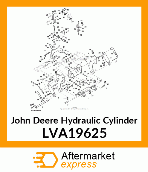 HYDRAULIC CYLINDER, HYDRAULIC CYLIN LVA19625