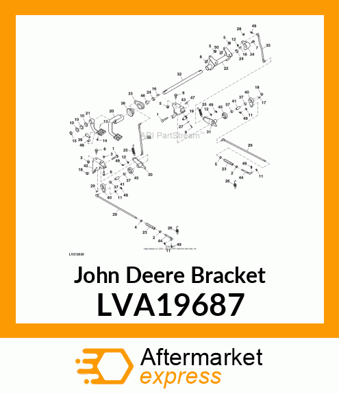 BRACKET, BRAKE SHAFT, WELDMENT LVA19687