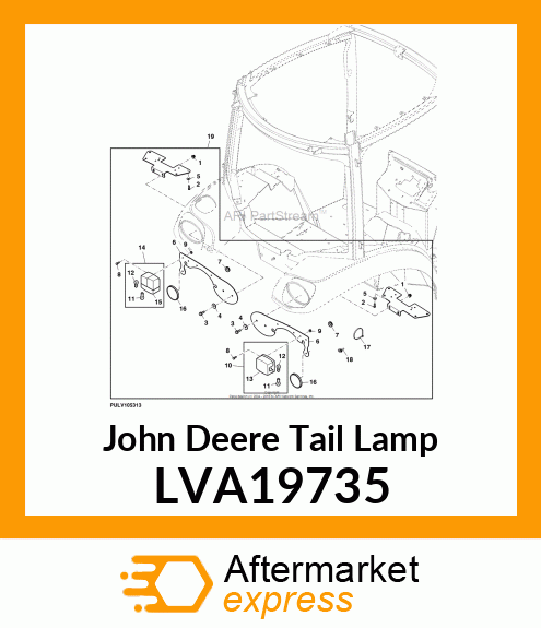 TAIL LAMP, RH LVA19735