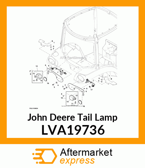 TAIL LAMP, LH LVA19736