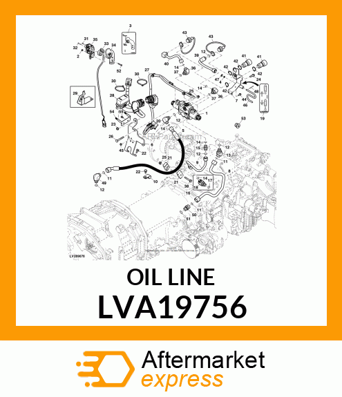 OIL LINE, 3RD TO RS CAB LVA19756