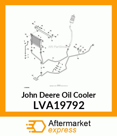 OIL COOLER, COOLER, TRANSMISSION LVA19792