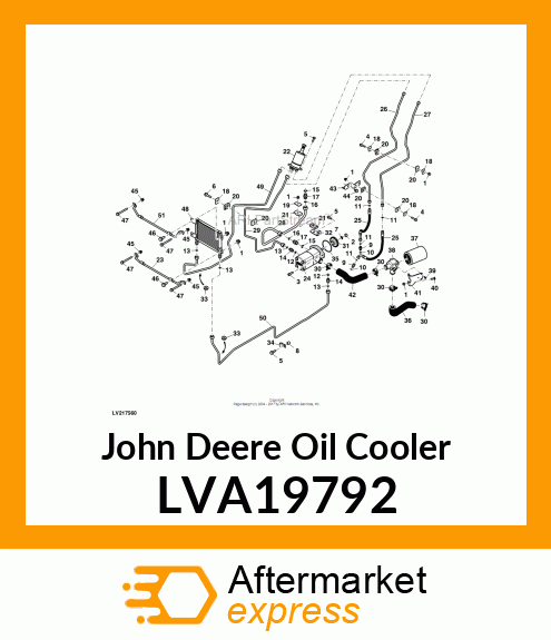 OIL COOLER, COOLER, TRANSMISSION LVA19792