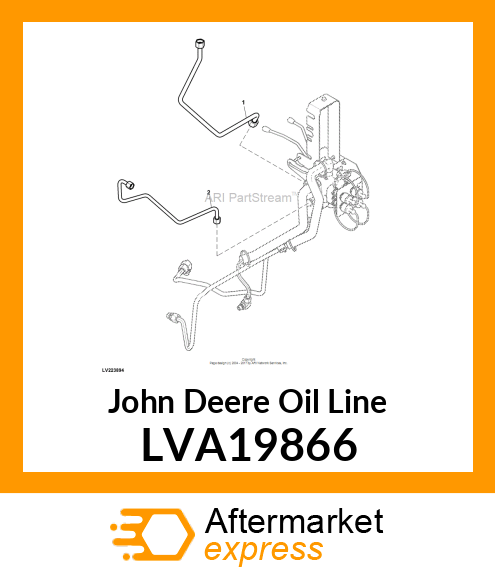 OIL LINE, 4/5TH TO TANK MY15 LVA19866