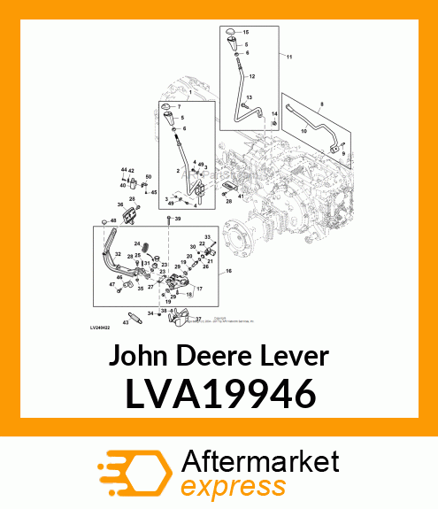 LEVER, MAINSHIFT ASSY LVA19946