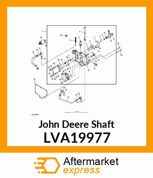 SHAFT, SHAFT, LEVER AND PIN ASM LVA19977