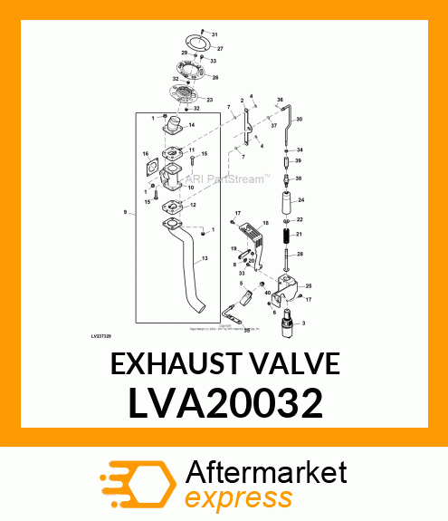 EXHAUST VALVE ASSEMBLY LVA20032