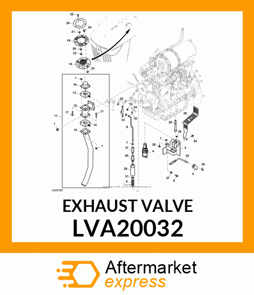 EXHAUST VALVE ASSEMBLY LVA20032