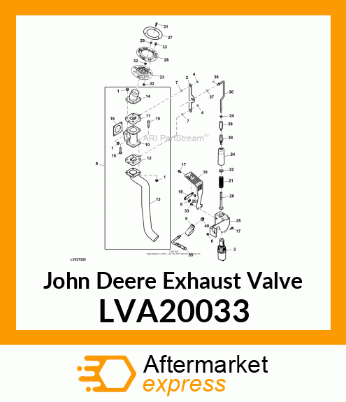 EXHAUST VALVE ASSEMBLY LVA20033