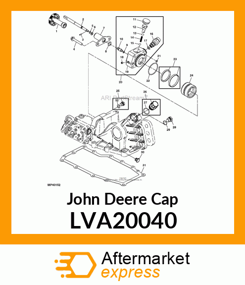 CAP, BREATHER 33MM ORB LVA20040