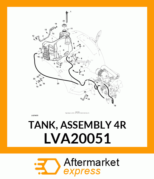 TANK, ASSEMBLY 4R LVA20051