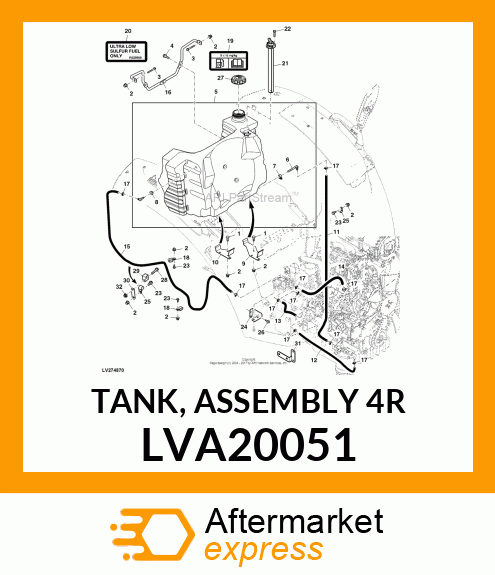 TANK, ASSEMBLY 4R LVA20051