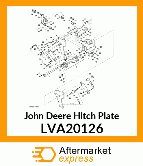 HITCH PLATE, HITCH PLATE, FRONT HIT LVA20126