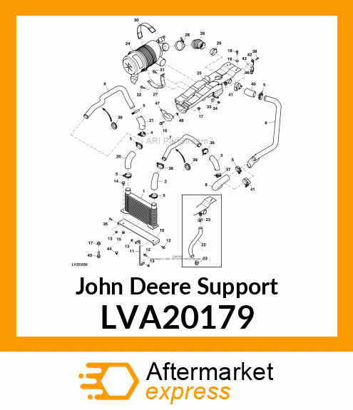 SUPPORT, CENTER INTAKE LVA20179