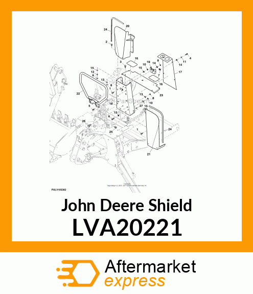 SHIELD, KNEE, RH, W/LABEL LVA20221