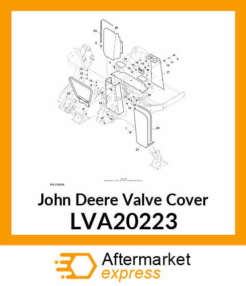 VALVE COVER, 375A, W/LABELS LVA20223