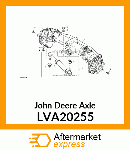 AXLE, MFWD LVA20255