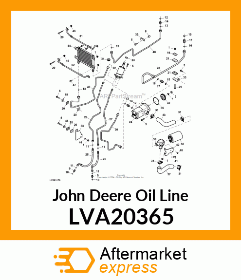 OIL LINE, STEERING LINE, SCU TO OIL LVA20365