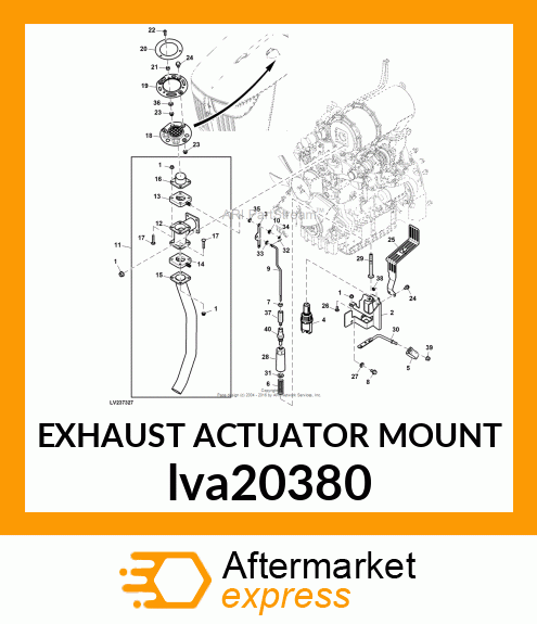 EXHAUST ACTUATOR MOUNT lva20380