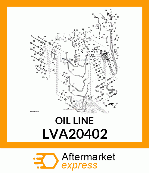 OIL LINE, LINE, 3RD SCV A3 TO COUP LVA20402