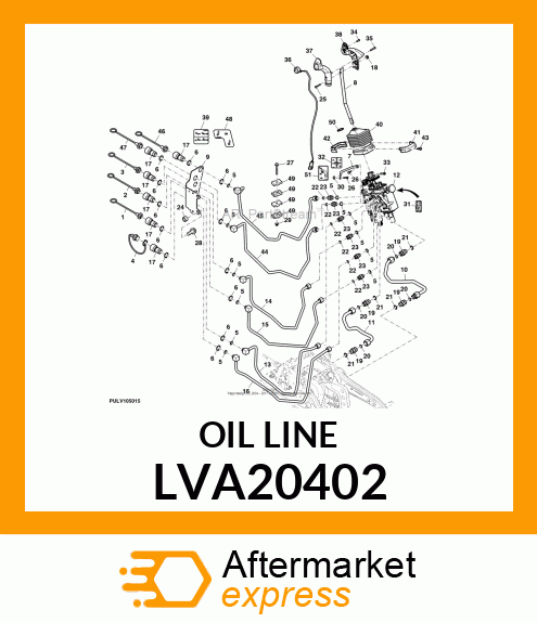 OIL LINE, LINE, 3RD SCV A3 TO COUP LVA20402