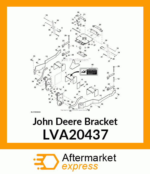 BRACKET, BRACKET, SEAT MOUNTING, FR LVA20437