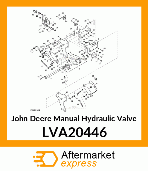 MANUAL HYDRAULIC VALVE, MANUAL HYDR LVA20446