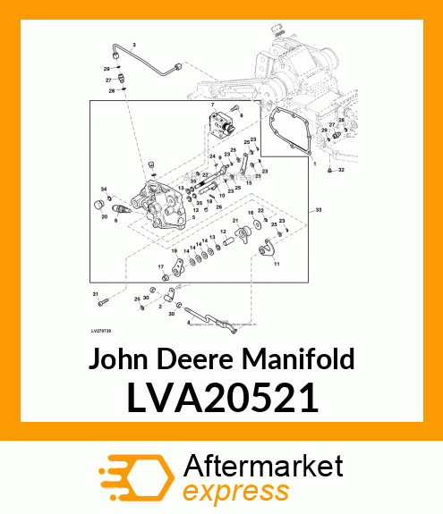 MANIFOLD, MANIFOLD, ROCKSHAFT CONTR LVA20521