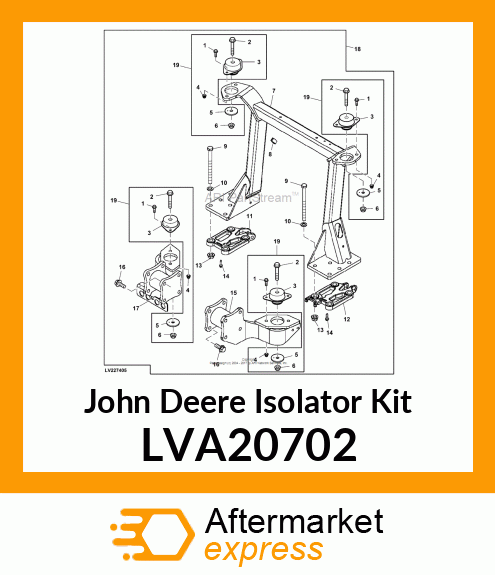 KIT, CAB IOSOLATOR W/HARDWARE LVA20702