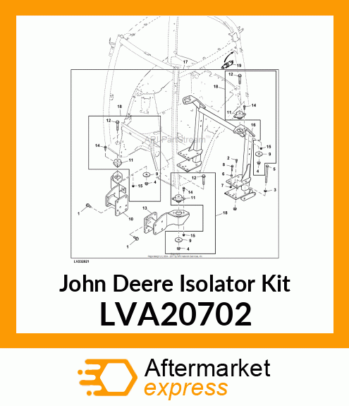 KIT, CAB IOSOLATOR W/HARDWARE LVA20702