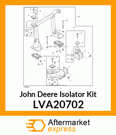 KIT, CAB IOSOLATOR W/HARDWARE LVA20702