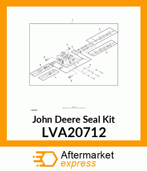 SEAL KIT, KIT, CAB MID LVA20712