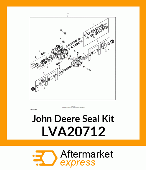 SEAL KIT, KIT, CAB MID LVA20712