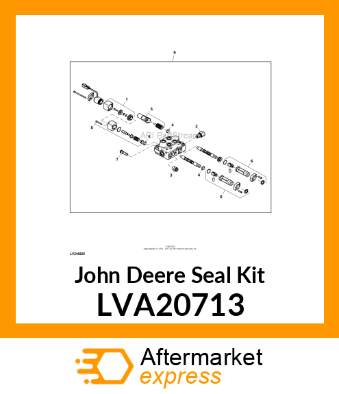 SEAL KIT, KIT, CAB REAR SCV SEAL LVA20713