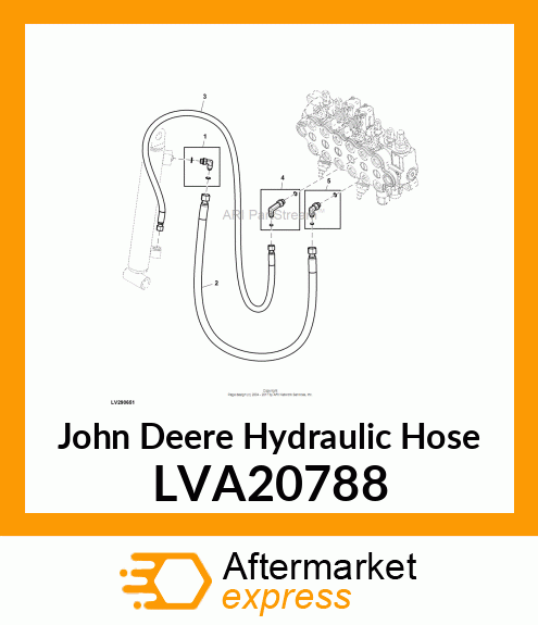 HYDRAULIC HOSE, BOOM LVA20788