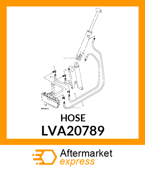 HYDRAULIC HOSE, DIPPER LVA20789