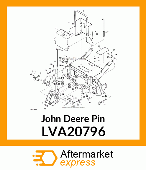 PIN, SWING TRUNNION LVA20796