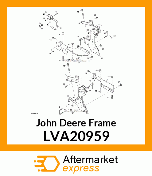 FRAME, BACKHOE MOUNT (RH) LVA20959