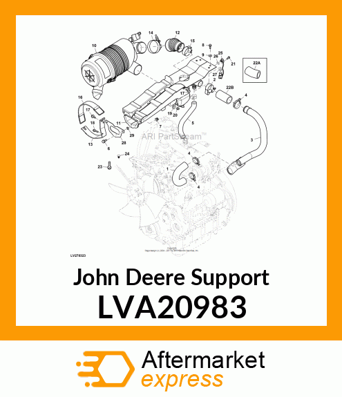 SUPPORT, CENTER INTAKE LVA20983